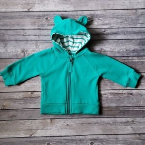 Hanna Andersson Baby Bright Basics Bear Hoodie